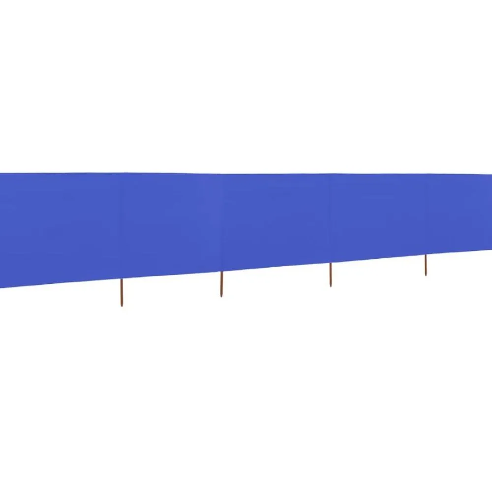 Outlet FinePRICE Tuulensuojakangas 5 paneelilla 600x80 cm taivaansininen