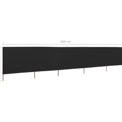 Outlet FinePRICE Tuulensuojakangas 5 paneelilla 600x80 cm taivaansininen