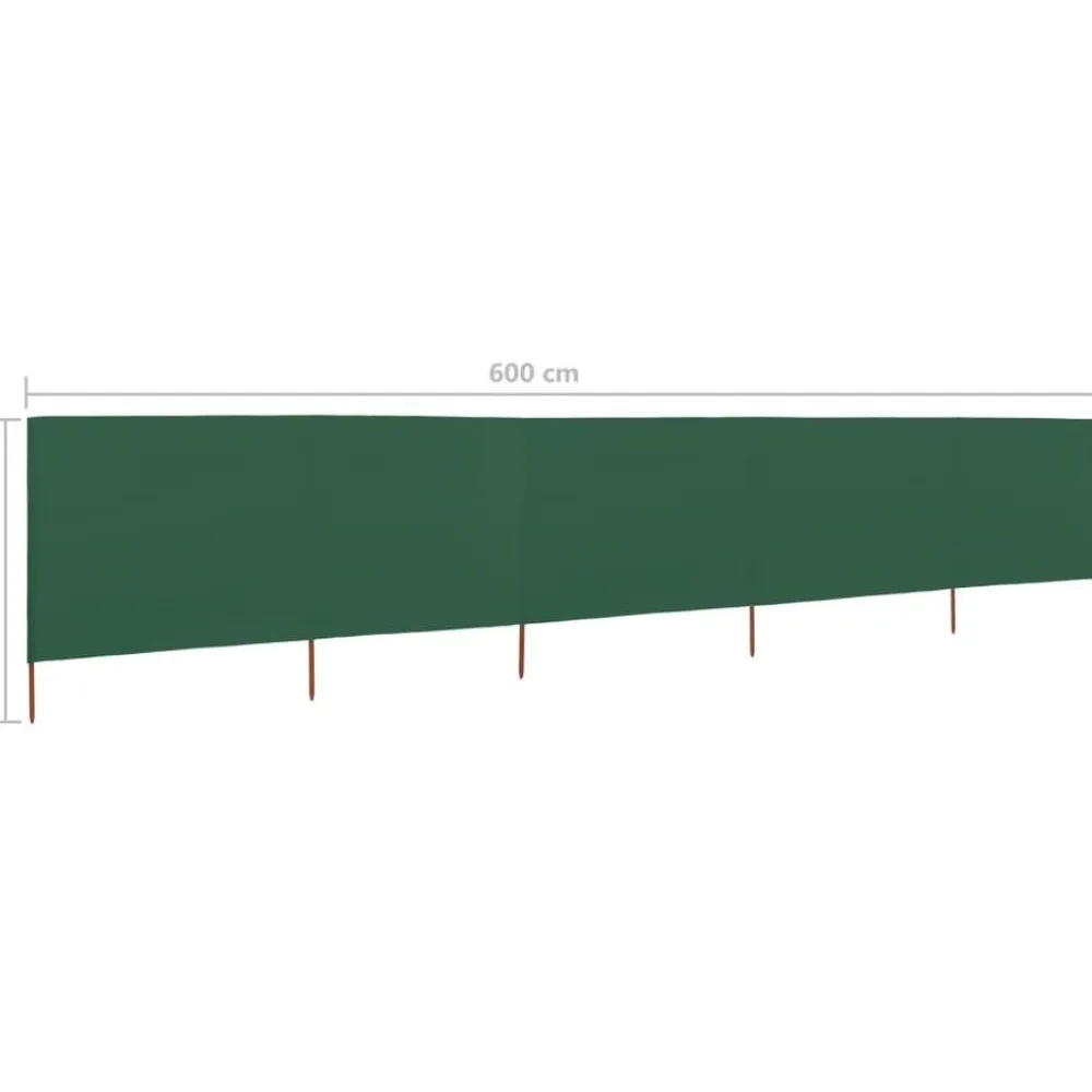 Outlet FinePRICE Tuulensuojakangas 5 paneelilla 600x80 cm taivaansininen