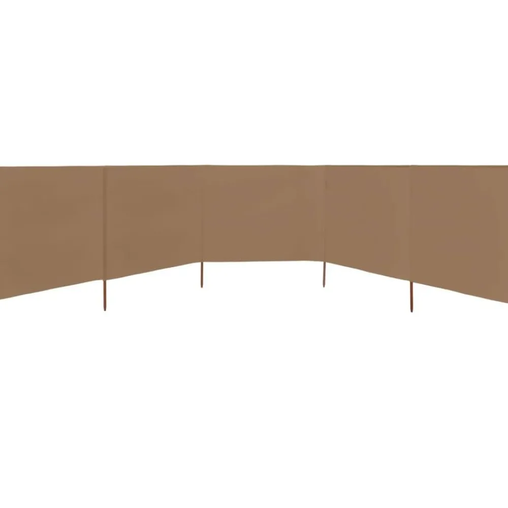 Outlet FinePRICE Tuulensuojakangas 5 paneelilla 600x80 cm taivaansininen