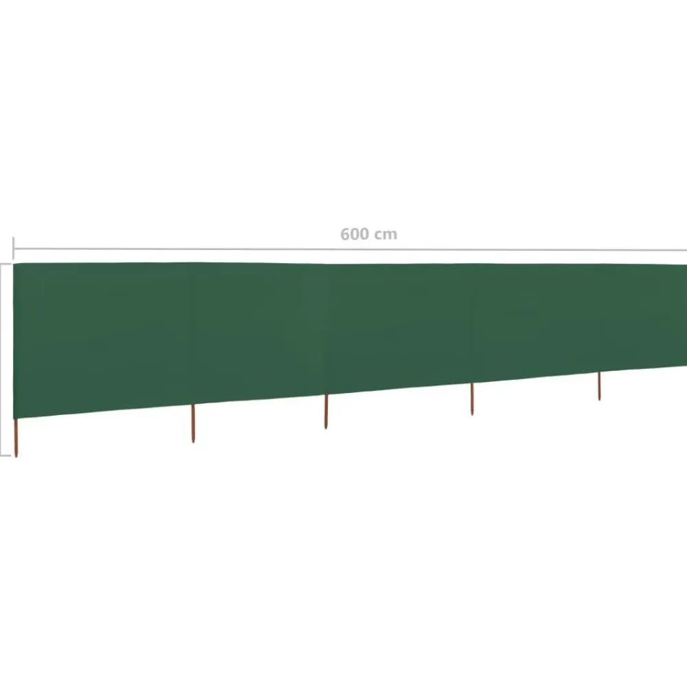 Outlet FinePRICE Tuulensuojakangas 5 paneelilla 600x80 cm taivaansininen