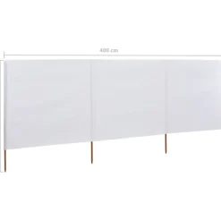 Discount FinePRICE Tuulensuojakangas 3 paneelilla 400x80 cm taivaansininen