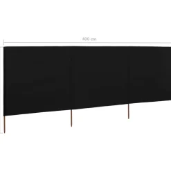 Discount FinePRICE Tuulensuojakangas 3 paneelilla 400x80 cm taivaansininen