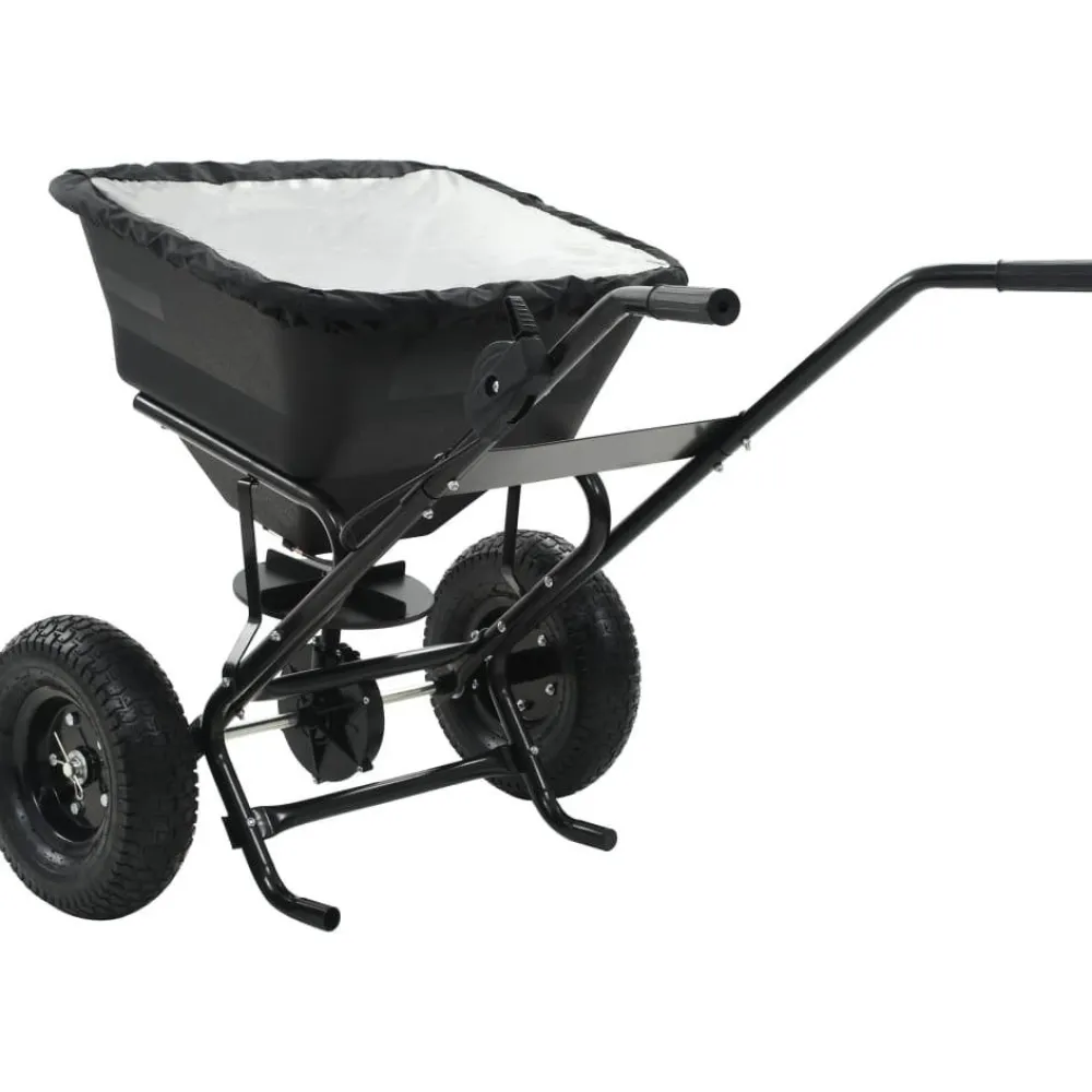 Clearance FinePRICE Työnnettävä suolan levitin pvc ja teräs 106x73x76 cm 45 l