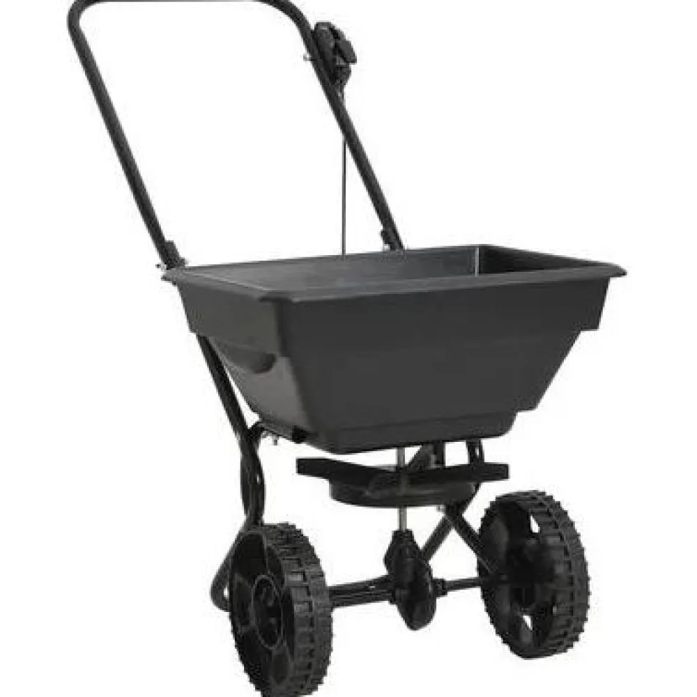 Clearance FinePRICE Työnnettävä suolan levitin pvc ja teräs 92x46x70 cm 15 l
