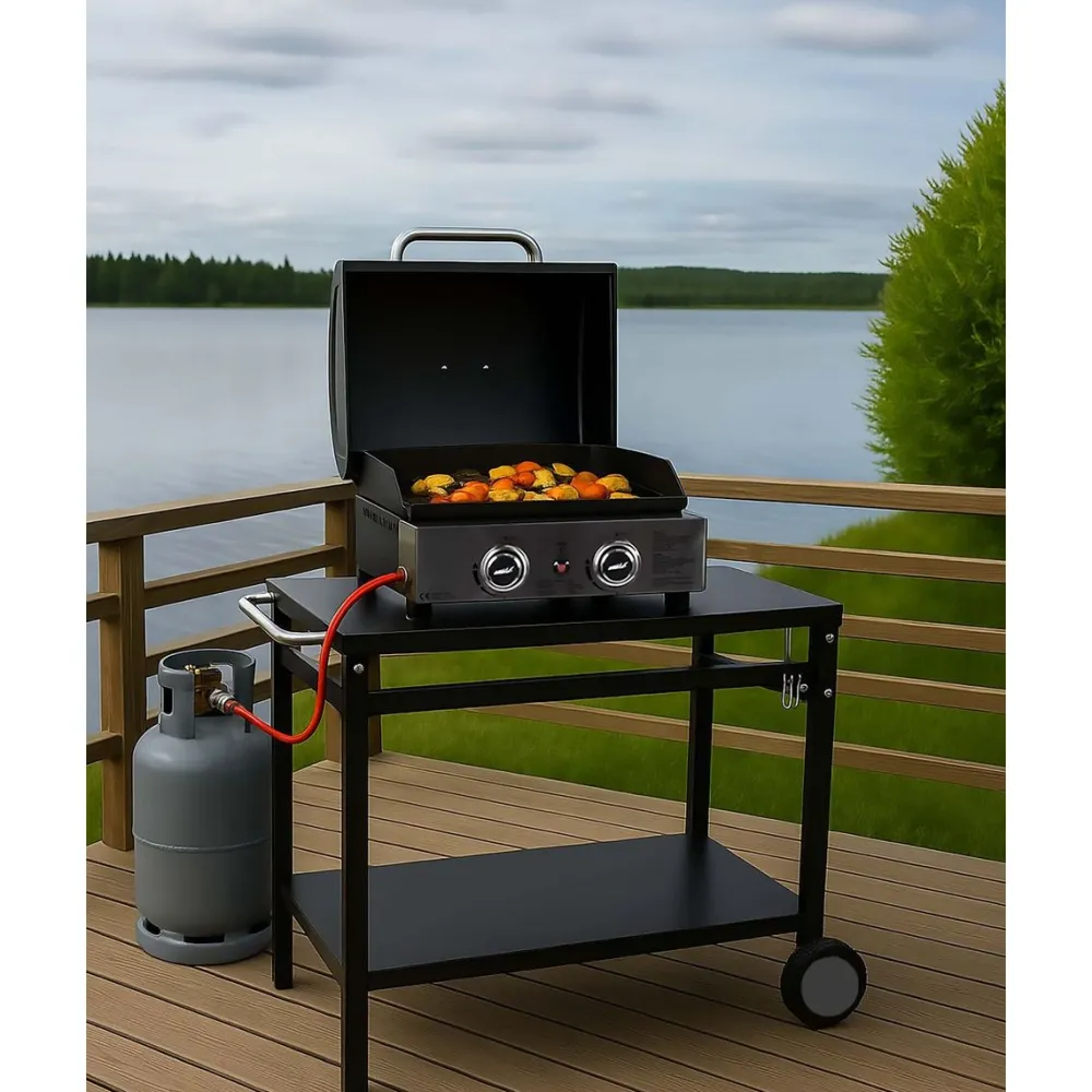 Easy Cooking Työskentelytaso grillille , musta