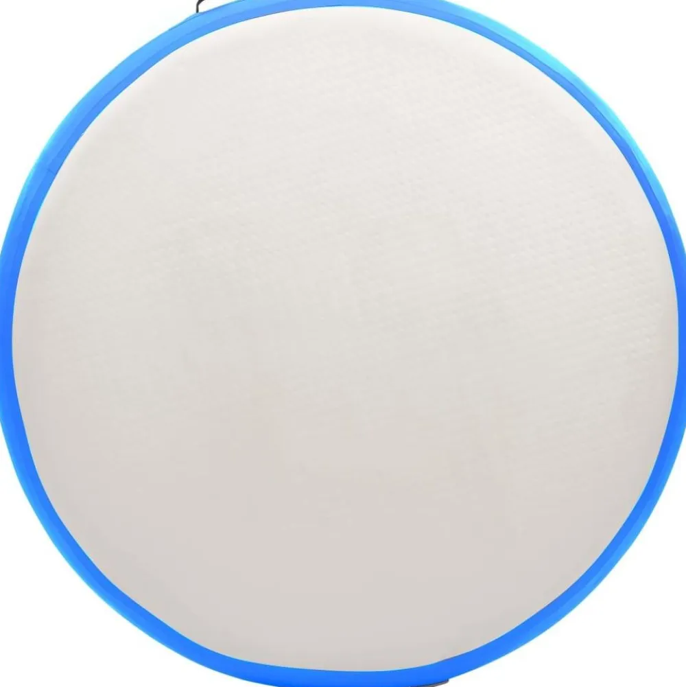 Best FinePRICE Täytettävä voimistelumatto pumpulla 100x100x10cm PVC sininen