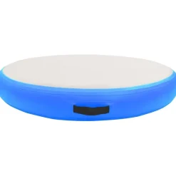 Best FinePRICE Täytettävä voimistelumatto pumpulla 100x100x10cm PVC sininen