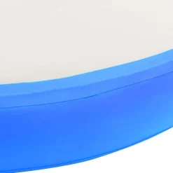 Best FinePRICE Täytettävä voimistelumatto pumpulla 100x100x10cm PVC sininen