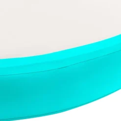 Online FinePRICE Täytettävä voimistelumatto pumpulla 100x100x20 cm PVC vihreä