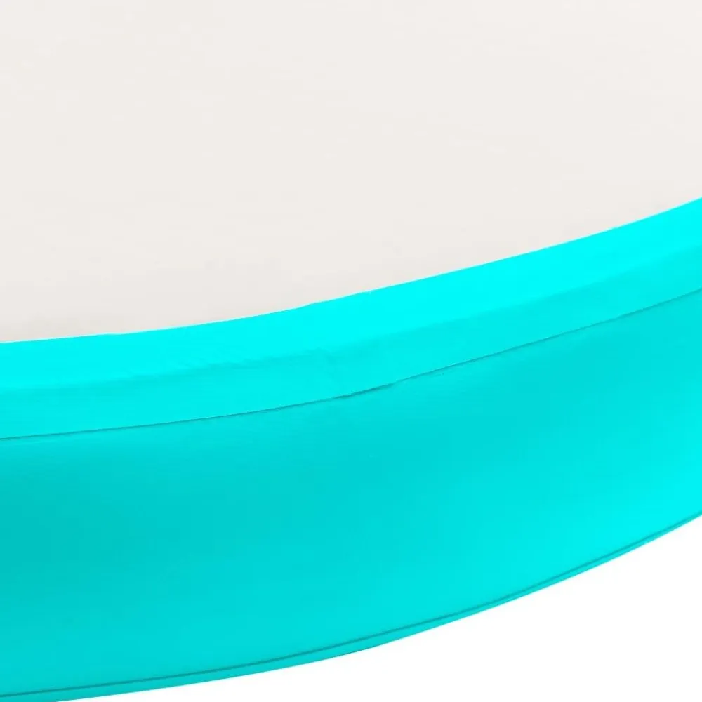 Online FinePRICE Täytettävä voimistelumatto pumpulla 100x100x20 cm PVC vihreä