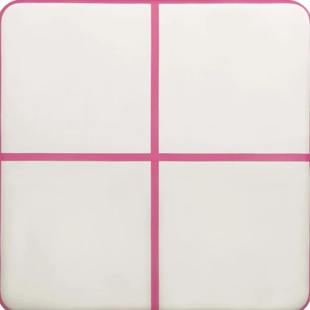 Clearance FinePRICE Täytettävä voimistelumatto pumpulla 200x200x10 cm PVC pinkki