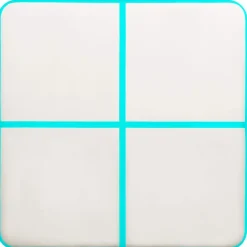 FinePRICE Täytettävä voimistelumatto pumpulla 200x200x10 cm PVC vihreä