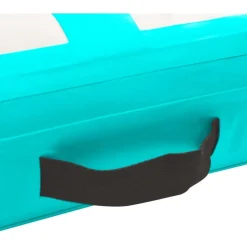 Outlet FinePRICE Täytettävä voimistelumatto pumpulla 500x100x15 cm PVC vihreä