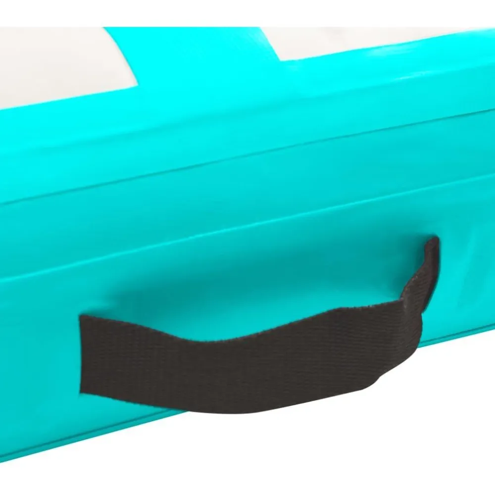 Outlet FinePRICE Täytettävä voimistelumatto pumpulla 500x100x15 cm PVC vihreä