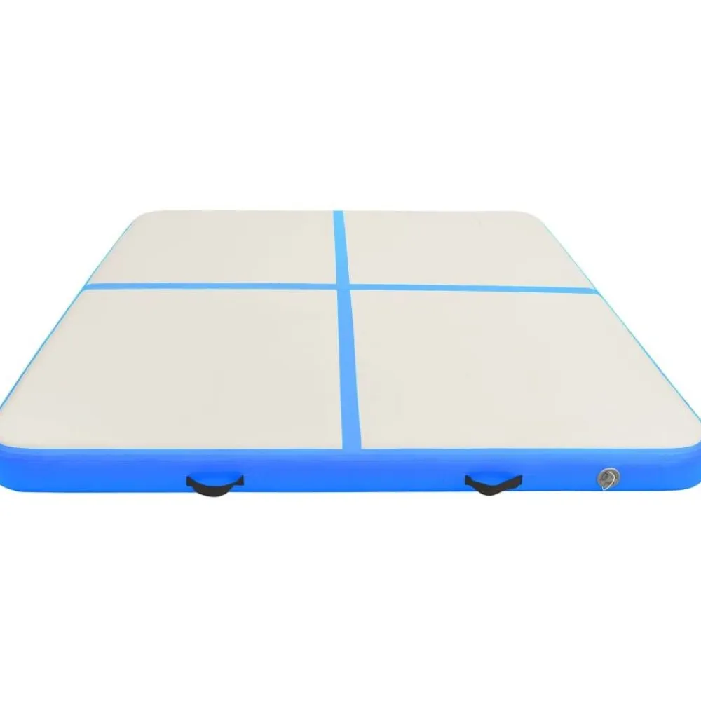 Online FinePRICE Täytettävä voimistelumatto pumpulla 200x200x10cm PVC sininen