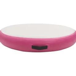 Discount FinePRICE Täytettävä voimistelumatto pumpulla 100x100x15 cm PVC pinkki