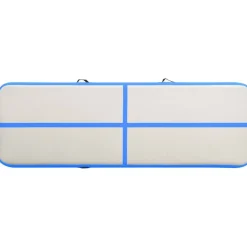 Discount FinePRICE Täytettävä voimistelumatto pumpulla 300x100x15cm PVC sininen