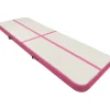 Online FinePRICE Täytettävä voimistelumatto pumpulla 500x100x15 cm PVC pinkki