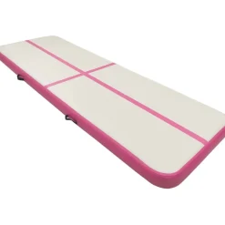 Online FinePRICE Täytettävä voimistelumatto pumpulla 500x100x15 cm PVC pinkki