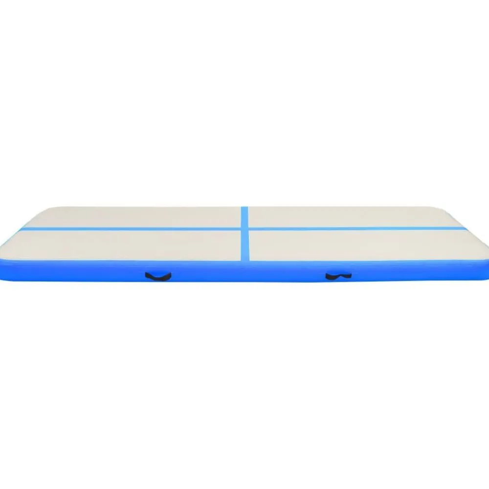 Outlet FinePRICE Täytettävä voimistelumatto pumpulla 500x100x15cm PVC sininen