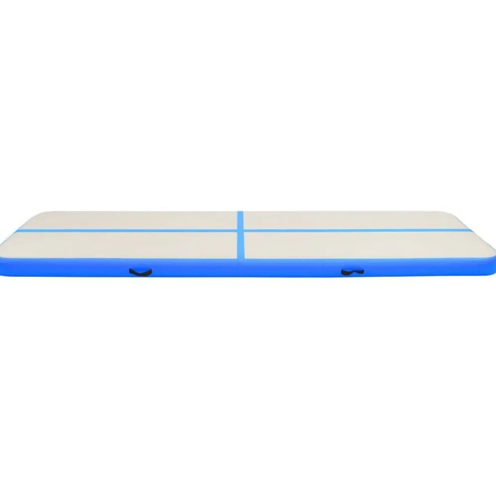 Clearance FinePRICE Täytettävä voimistelumatto pumpulla 600x100x15cm PVC sininen