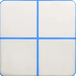 FinePRICE Täytettävä voimistelumatto pumpulla 200x200x15cm PVC sininen