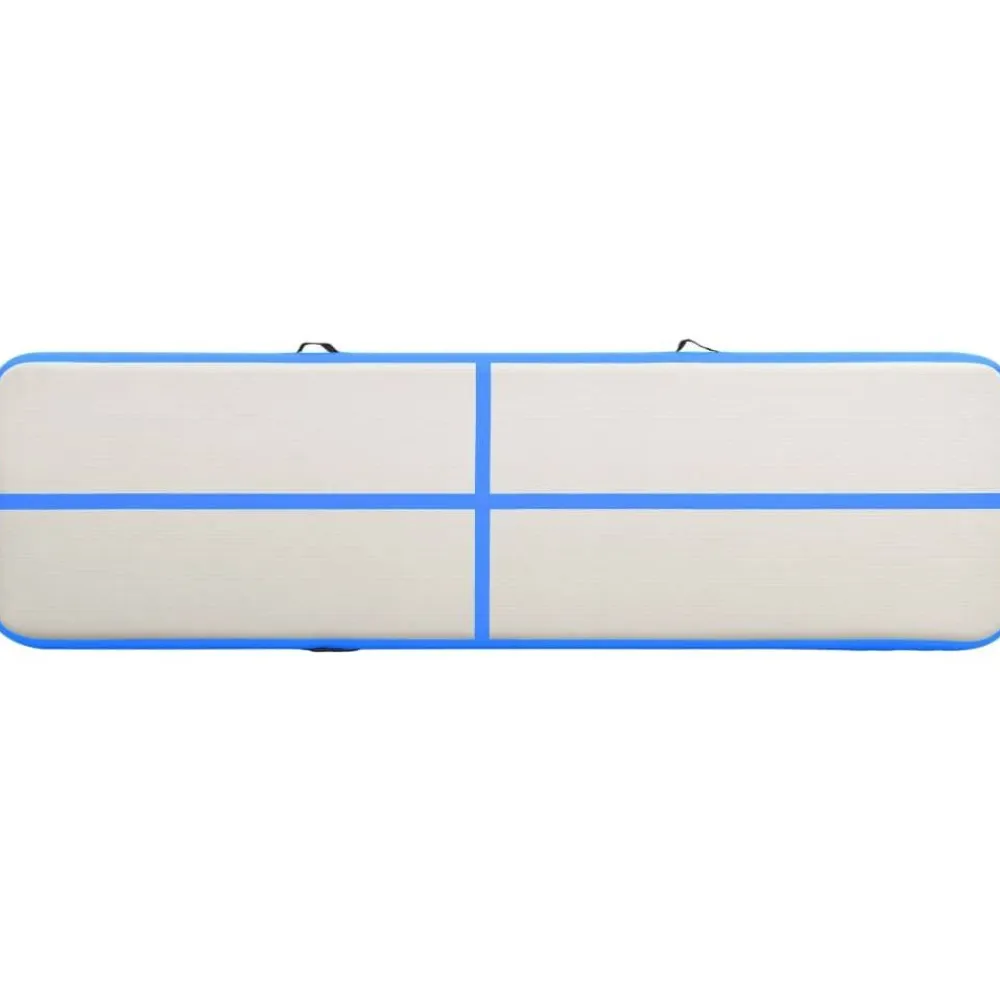 Discount FinePRICE Täytettävä voimistelumatto pumpulla 600x100x20cm PVC sininen