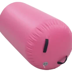 Online FinePRICE Täytettävä voimistelurulla pumpulla 120x90 cm PVC pinkki