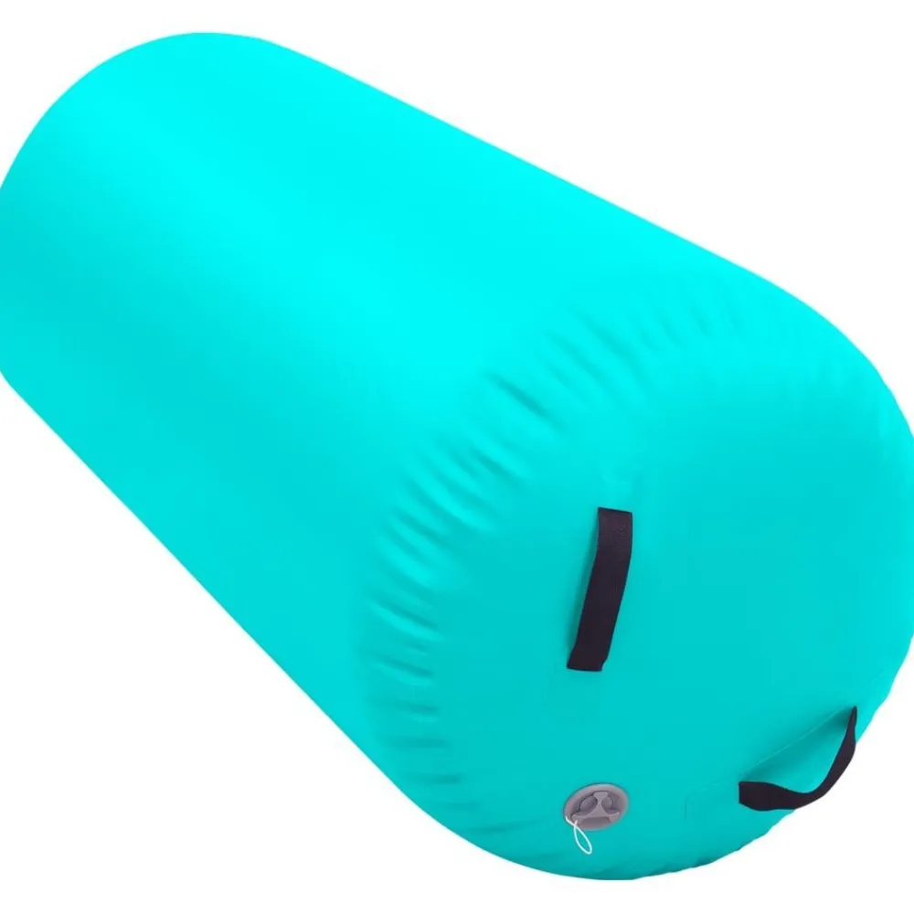 Best FinePRICE Täytettävä voimistelurulla pumpulla 120x90 cm PVC vihreä