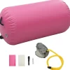 Discount FinePRICE Täytettävä voimistelurulla pumpulla 120x75 cm PVC pinkki
