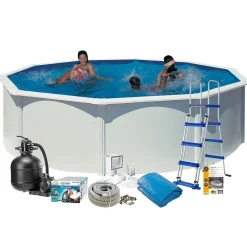 Best Swim & Fun Uima-allaspaketti 132 pyöreä Ø460 cm valkoinen