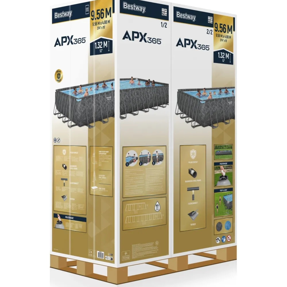 Clearance Bestway Uima-allassetti Apx 365, 956x488x132cm