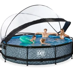 New Exit Uima-allassetti Stone Grey ø244cm 12V harmaa sis. kupu