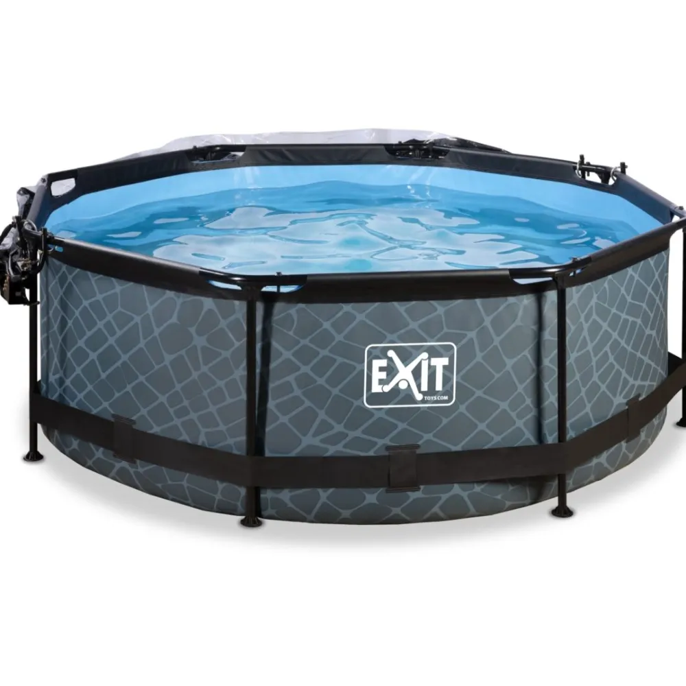 New Exit Uima-allassetti Stone Grey ø244cm 12V harmaa sis. kupu