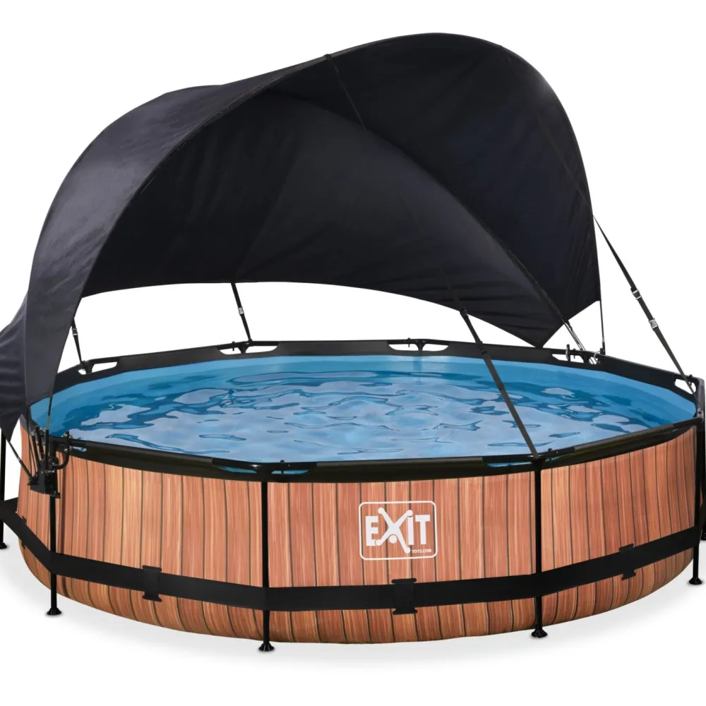 Sale Exit Uima-allassetti Timber ø244cm 12V puukuvio sis. katos