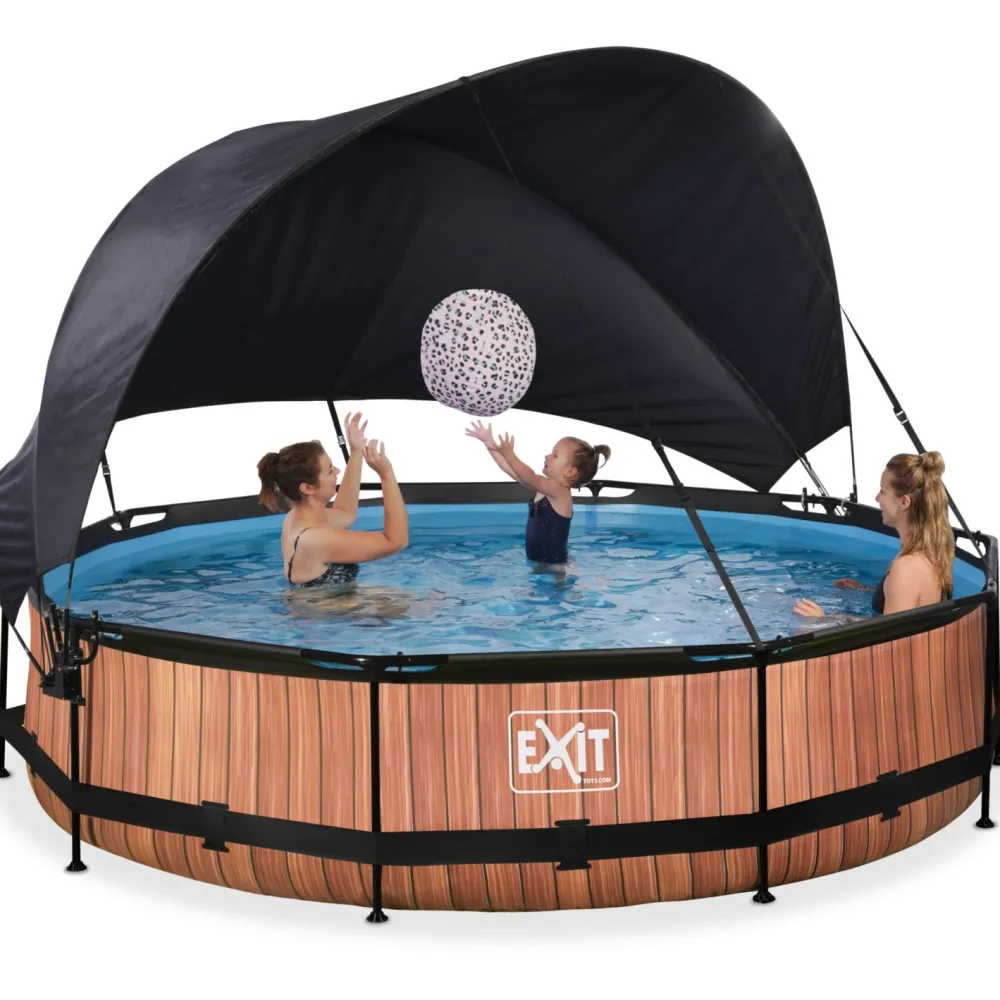 Sale Exit Uima-allassetti Timber ø244cm 12V puukuvio sis. katos