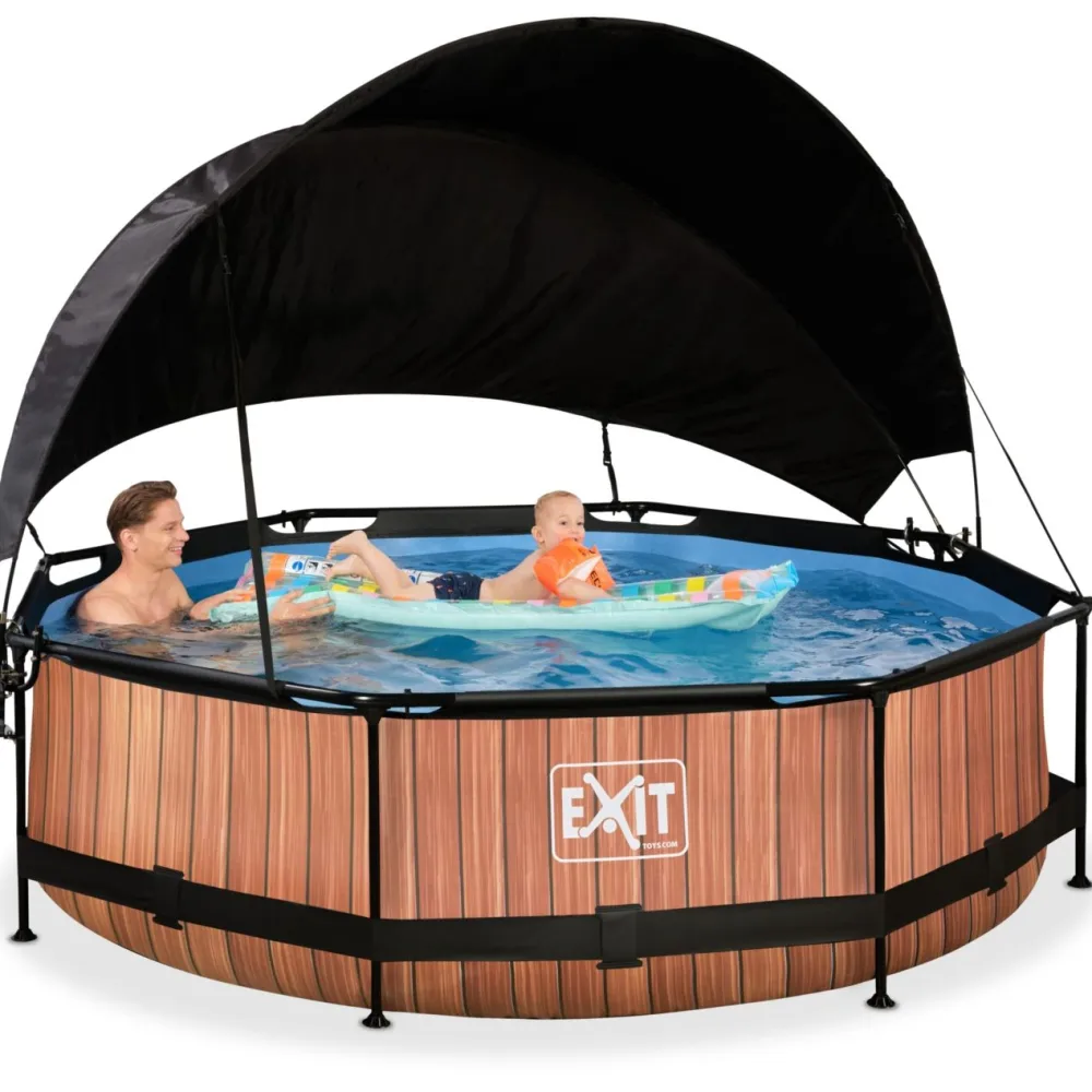 Sale Exit Uima-allassetti Timber ø244cm 12V puukuvio sis. katos