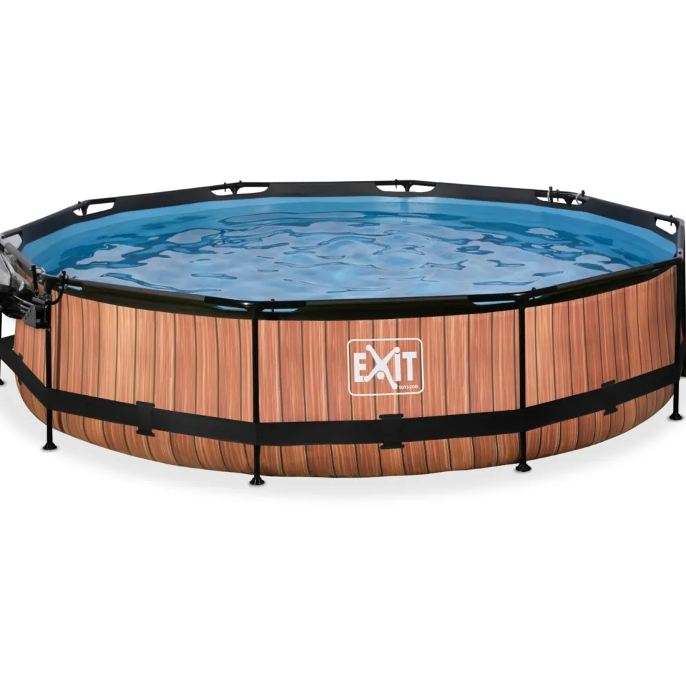 New Exit Uima-allassetti Timber 12v pyöreä puukuvio sis. kupu eri kokoja