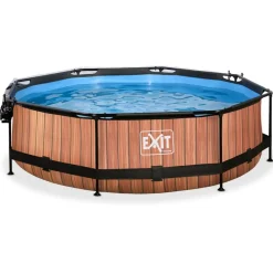 New Exit Uima-allassetti Timber 12v pyöreä puukuvio sis. kupu eri kokoja