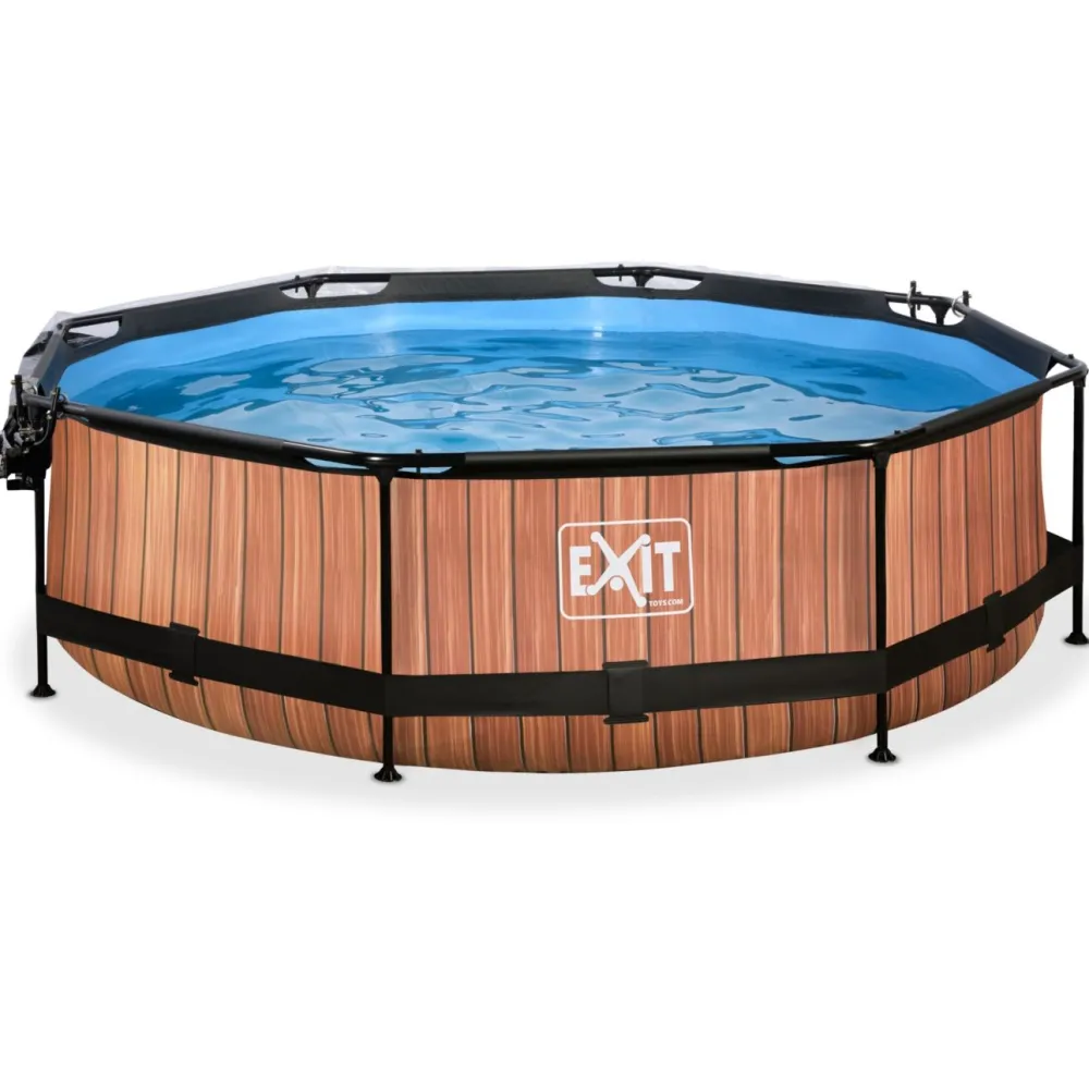 New Exit Uima-allassetti Timber 12v pyöreä puukuvio sis. kupu eri kokoja