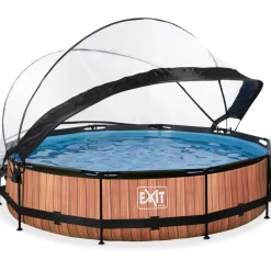 New Exit Uima-allassetti Timber 12v pyöreä puukuvio sis. kupu eri kokoja