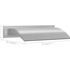 Hot FinePRICE Uima-altaan suihkulähde hopea 45x9x26 cm ruostumaton teräs