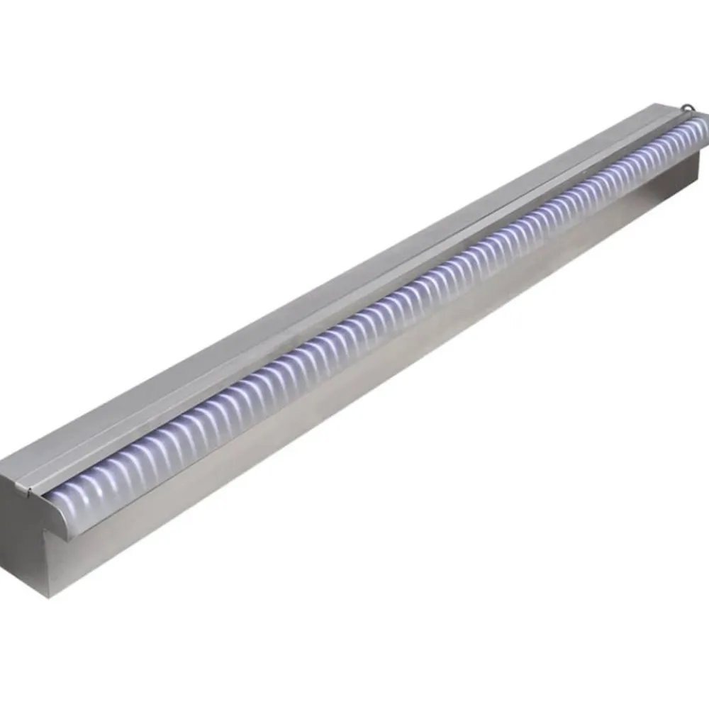 FinePRICE Uima-altaan suihkulähde led:llä ruostumaton teräs 90cm