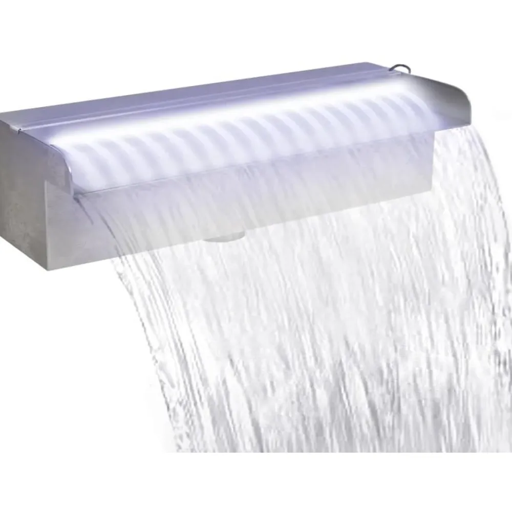 Outlet FinePRICE Uima-altaan suihkulähde led:llä ruostumaton teräs 30cm