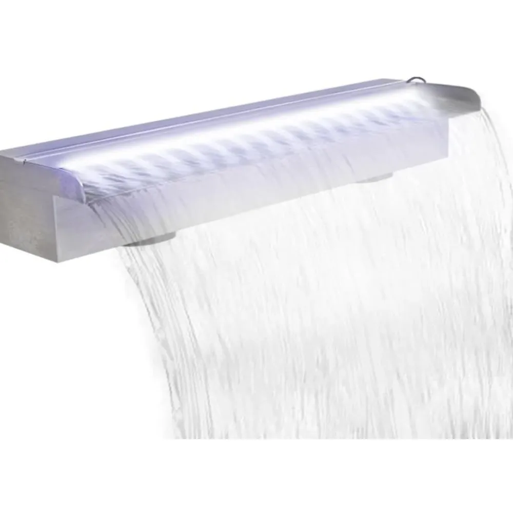 Clearance FinePRICE Uima-altaan suihkulähde led:llä ruostumaton teräs 60cm