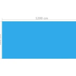 New FinePRICE Uima-altaan suoja suorakulmainen 1200x600 cm pe sininen