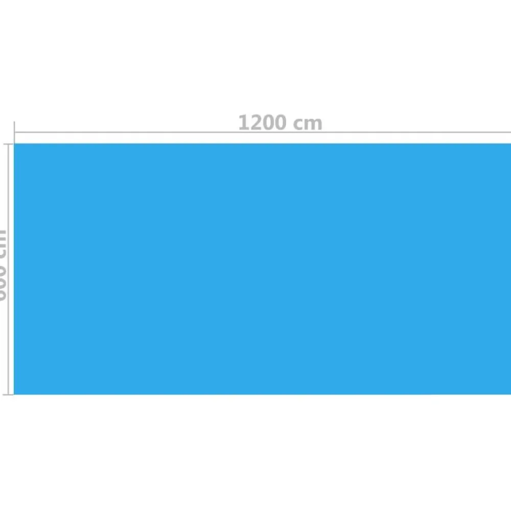 New FinePRICE Uima-altaan suoja suorakulmainen 1200x600 cm pe sininen