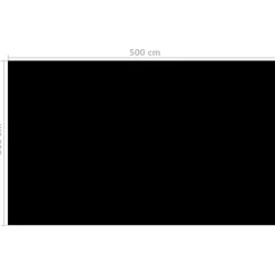New FinePRICE Uima-altaan suoja suorakulmainen 500x300 cm pe musta