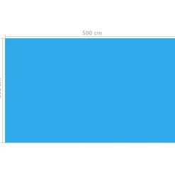 Discount FinePRICE Uima-altaan suoja suorakulmainen 500x300 cm pe sininen